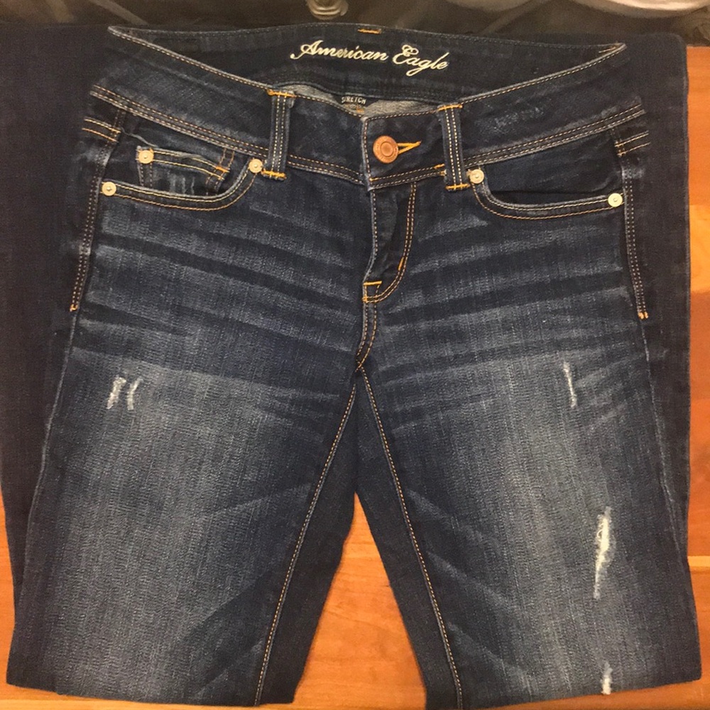 American Eagle dark wash boot cut jean